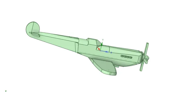 PZL TS-8 — model Karola w DesignSpark Mechanical